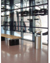 SN-142 Smoker Stand and Litter Bin with bench LARCO