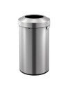 round litter bin EK BE made of stainless steel with open top