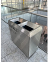 Litter Bins with wide funnel openings
