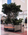 SN-150 Litter bin with planters ZONDA and bench system IDEAL