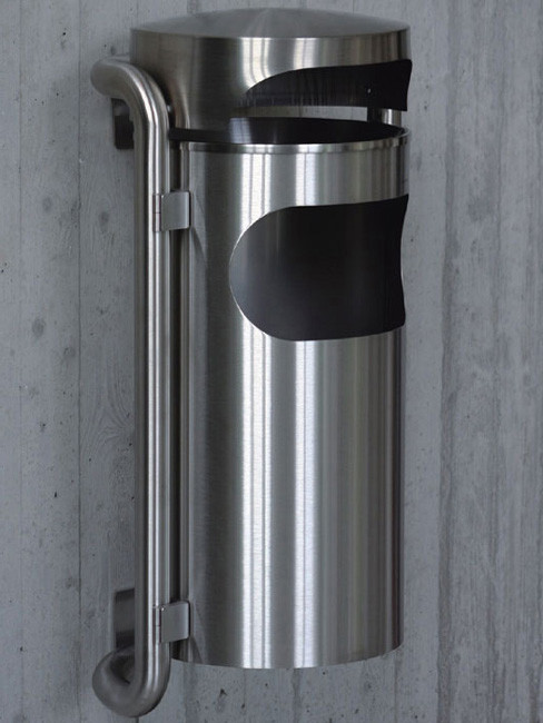 SN-210 Ascher und Abfallbehälter für Aussen zur Wandmontage