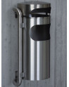 SN-210 Ashtray with Litter Bin for outdoors and wall mounting