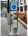 SN-250 Smoker Station, floor bolted and  a litter separation unit SN-273