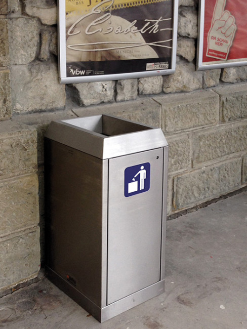 SN-271 Abfallbehälter aus Edelstahl