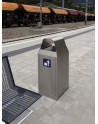 SN-281 Litter Bin with rain roof for outdoors