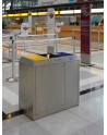 SN-273 Litter Separation Unit with 3 sections made of stainless steel