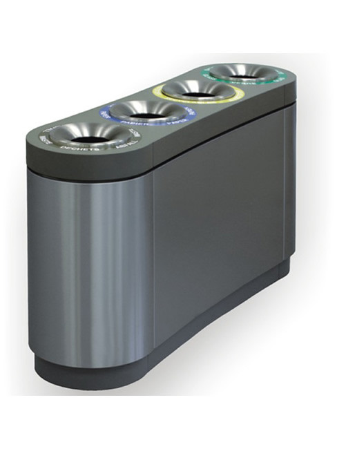 SN-294 Abfalltrennsystem für 4 Fraktionen mit Trichteraufsätzen