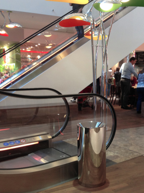 SN-340 Gross-Abfallbehälter in poliert als Sonderanfertigung