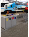 SN-274 Litter Separation Unit with 4 sections made of stainless steel