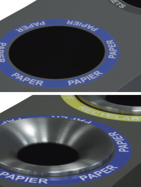 farbige Beschriftungsringe mit oder ohne Trichter