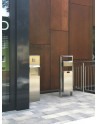 SN-254-D Ashtray and litter bin for outdoors, floor foundation