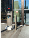 SN-254-D Ashtray and litter bin for outdoors, bolted to conrete weight