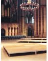 platform for musicians and choir with fixed height legs