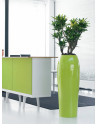 SAMU Pedestal Planter made of polystyrene with cambered top