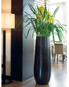 SAMU Pedestal Planter made of polystyrene with cambered  base