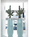 SAMU Pedestal Planters made of polystyrene with cambered  base