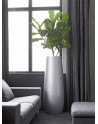 SAMU Pedestal Planter made of polystyrene with cambered  base