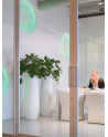 SAMU Pedestal Planters made of polystyrene with cambered  base