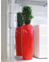 SAMU Pedestal Planters made of polystyrene with cambered top