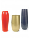 SAMU Pedestal Planters made of polystyrene with cambered top or base