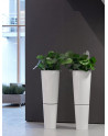 conical Pedestal Planter with shadow gap made of Polystyrene with FAVORO