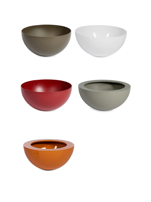 BOMO Tischgefäße aus Kunststoff mit normalem und breitem Rand