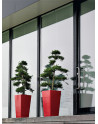 VOLTA: square and conical Pedestal Planters made of Polystyrene