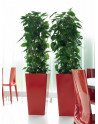 VOLTA: square and conical Pedestal Planters made of