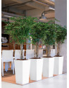 VOLTA: square and conical Pedestal Planters made of