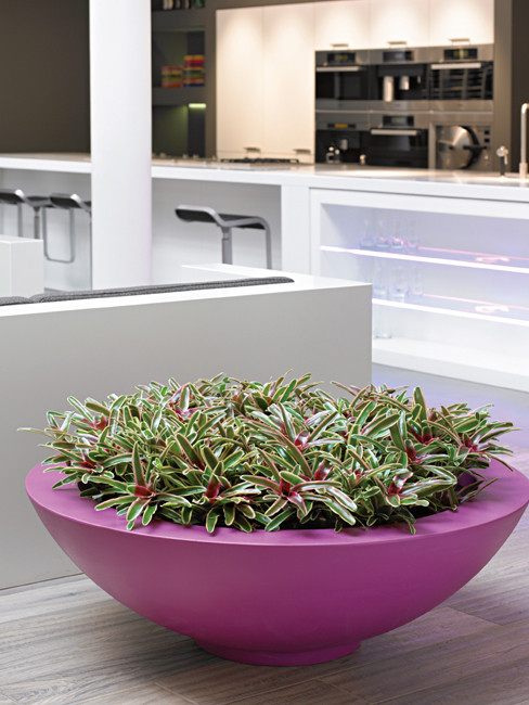 BOMO Table Planter with wide top edge
