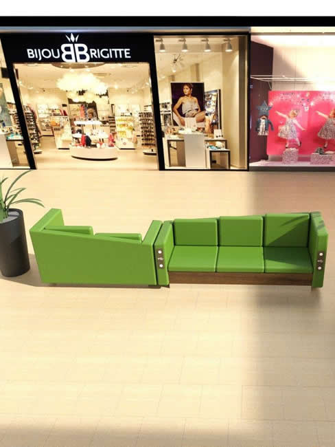 LEGATO Sofabank als 3-Sitzer mit USB Lademodul