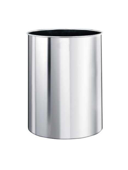 SALOS BC litter bin for office desks, chrome steel