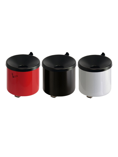 LEURA - Wandascher aus Pulver beschichtetem Stahlblech mit 2 Liter Fassungsvermögen