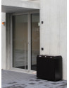 SN-273 Litter Separation Unit with 3 sections made of pre-galvanised steel and powder coated in white with castors