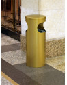 SNH-150 Litter Bin in stainless steel, brass antique and clear coated