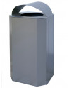 SN-350 and SN-351Large Capacity Outdoor Litter Bin made of stainless or powder coated steel