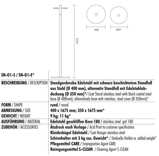 Garderobenständer SN-G1